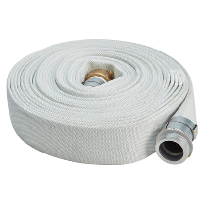 White 1 1/2" x 50' Single Jacket Discharge Hose