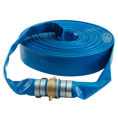 Blue 2" x 100' Lightweight Discharge Hose