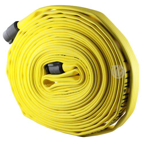 Yellow 1" x 50' Rubber Hose (Alum NH Couplings)