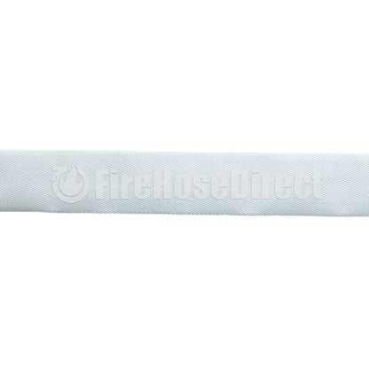 White 3" x 50' Single Jacket Mill Hose (2 1/2" Alum NH Couplings)