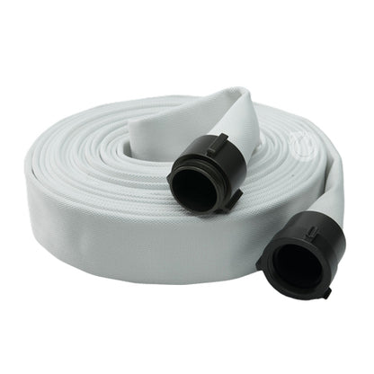 White 2 1/2" x 50' Single Jacket Mill Hose (Alum NH Couplings)