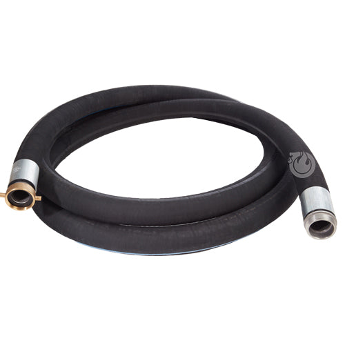 Black 2" x 20' Thread / Thread Suction Hose