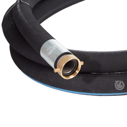 Black 2" x 20' Thread / Thread Suction Hose