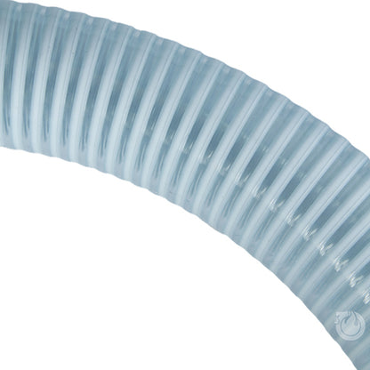 White - Clear 2" x 20' Camlock / Threaded Suction Hose