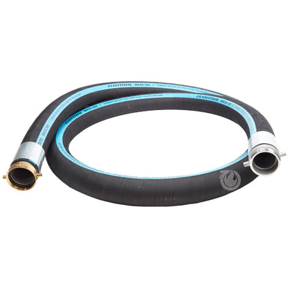 Black 3" x 15' Thread / Thread Suction Hose