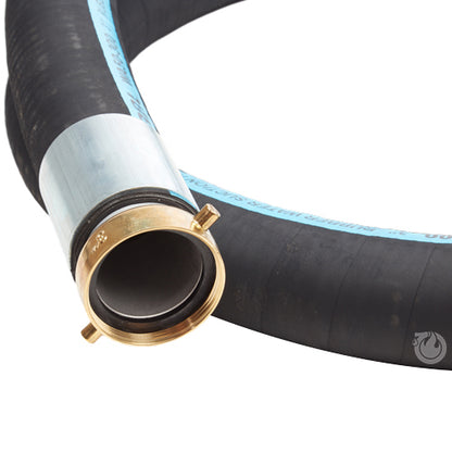 Black 3" x 15' Thread / Thread Suction Hose