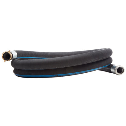 Black 3" x 15' Thread / Thread Suction Hose