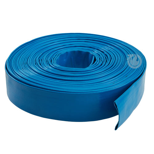 Blue 1 1/2" x 100' Lightweight Uncoupled Discharge Hose