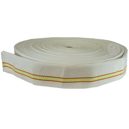 White 2" x 100' Double Jacket Uncoupled Industrial Hose