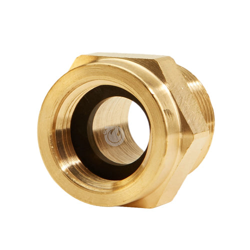 Brass Female GHT to 1" Male NPT (Hex)