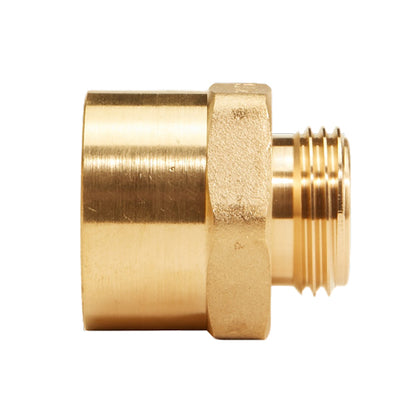 Brass 1" Female NPT to Male GHT (Hex)