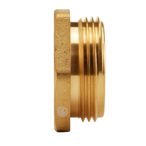 Brass 1" Female NPT to 1 1/2" Male NH (Hex)