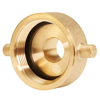 Brass 1 1/2" Female NPSH to Male GHT (Pin Lug)