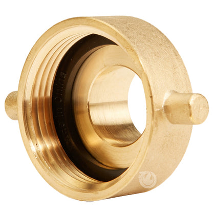 Brass 1 1/2" Female NH to 1" Male NPT (Pin Lug)