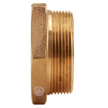 Brass 1 1/2" Female NPSH to 2" Male NPT (Hex)