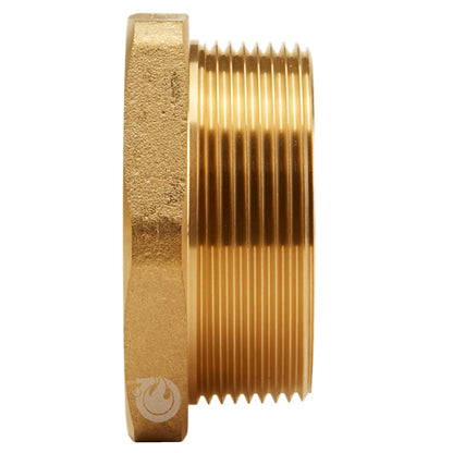 Brass 1 1/2" Female NH to 2 1/2" Male NPT (Hex)