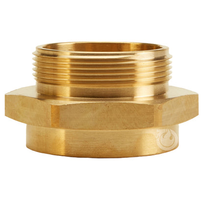 Brass 2" Female NPT to 2" Male NPSH (Hex)