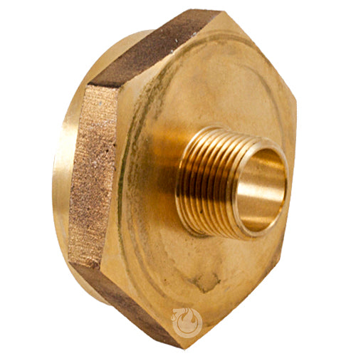 Brass 2 1/2" Female NH / NST to 3/4" Male NPT (Hex)