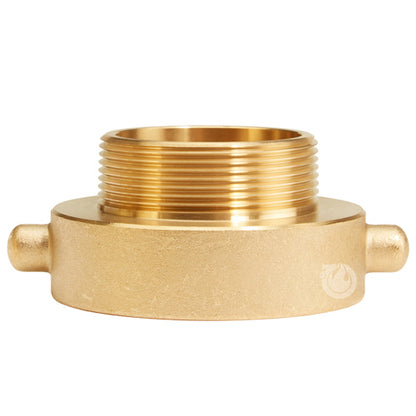 Brass 2 1/2" Female NH to 2" Male NPT (Pin Lug)