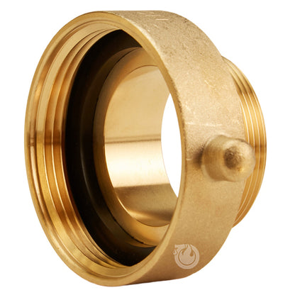 Brass 2 1/2" Female NH to 2" Male NPT (Pin Lug)