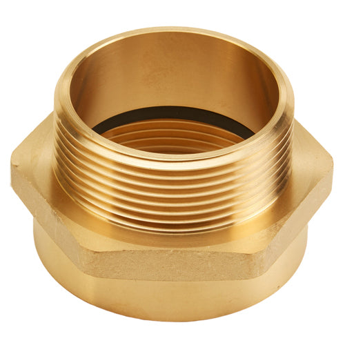 Brass 2 1/2" Female NH to 2 1/2" Male NPT (Hex)