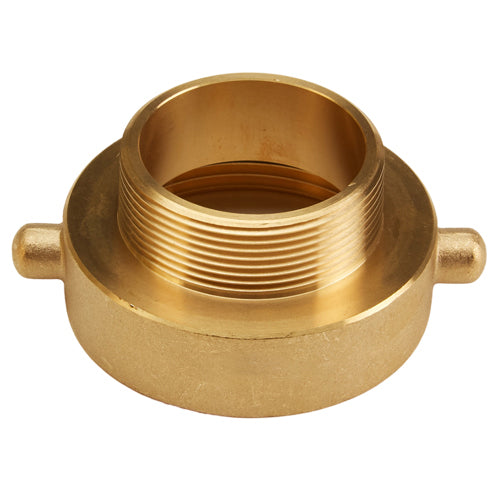 Brass 2 1/2" Female NH to 2 1/2" Male NPT (Pin Lug)