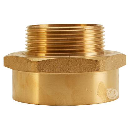 Brass 3" Female NPT to 2 1/2" Male NPT (Hex)