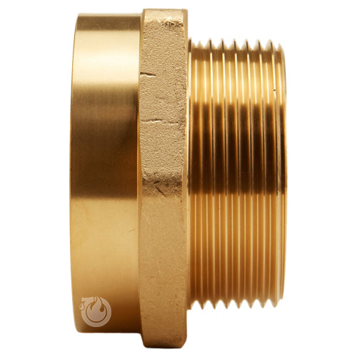 Brass 4" Female NH to 4" Male NPT (Hex)