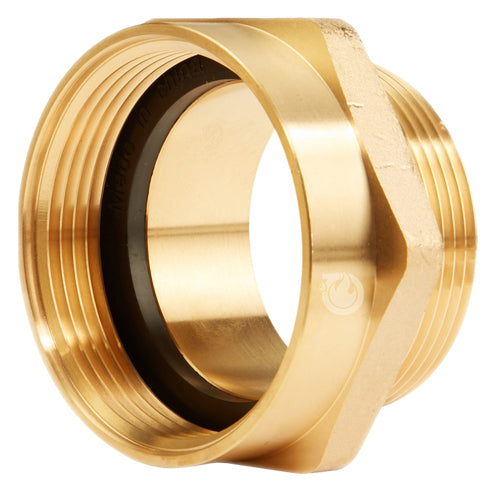 Brass 4" Female NH to 4" Male NPT (Hex)