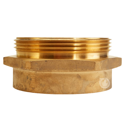 Brass 4" Female NPT to 4" Male NH (Hex)