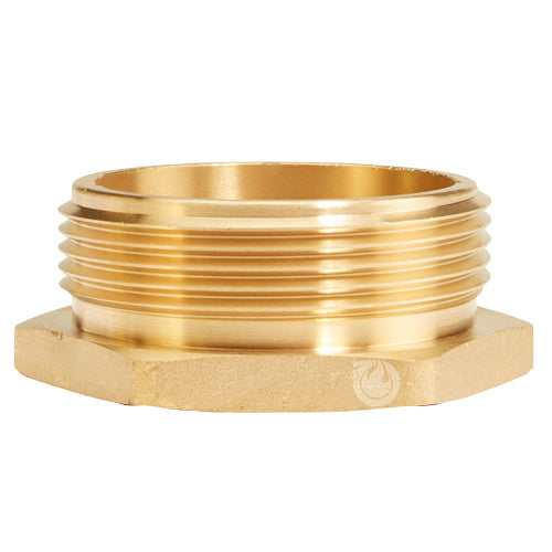 Brass 4" Female NPT to 4 1/2" Male NH (Hex)