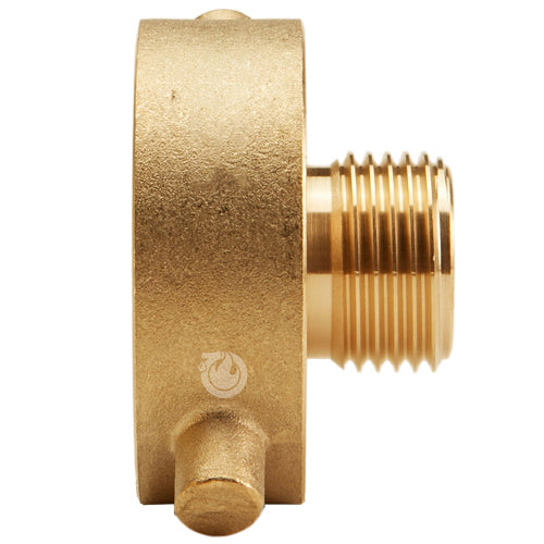 Brass 1 1/2" Female NPSH to Male GHT (Pin Lug)