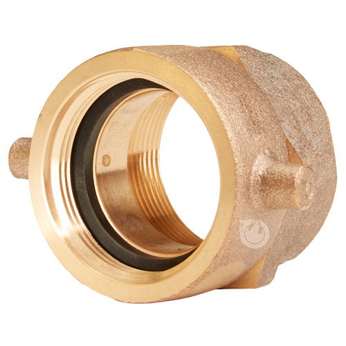 Brass 1 1/2" Swivel NPSH to 1 1/2" Rigid NPT Double Female