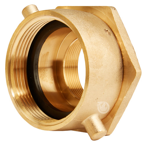 Brass 2 1/2" Swivel NH to 2" Rigid NPT Double Female