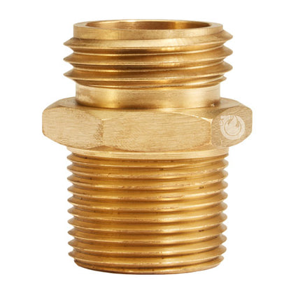 Brass 1" NH to 1" NPT Double Male (Hex) - USA