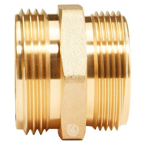 Brass 1 1/2" NH to 1 1/2" NPSH Double Male (Hex)