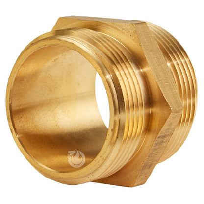 Brass 1 1/2" NPSH to 1 1/2" NPSH Double Male (Hex)