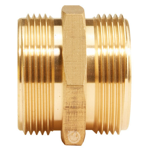 Brass 1 1/2" NPSH to 1 1/2" NPSH Double Male (Hex)