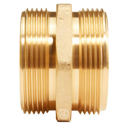 Brass 2 1/2" NH to 2 1/2" NH Double Male (Hex)