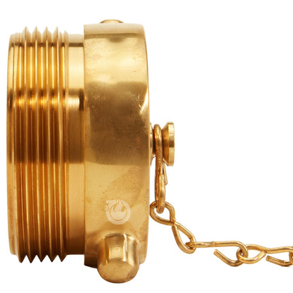 Brass Polished 2 1/2" NH Plug (Pin Lug)