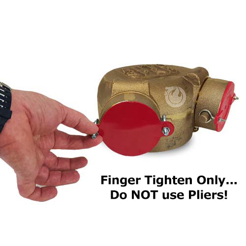 FDC Fire Department Sprinkler Connection Cap (2 Pack) β FireHoseDirect