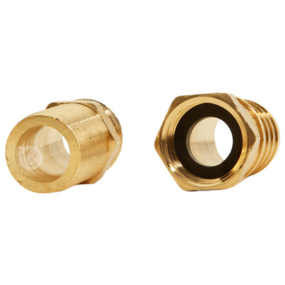 Brass Garden Hose Coupling Set (1" Hose)