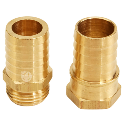 Brass Garden Hose Coupling Set (1" Hose)