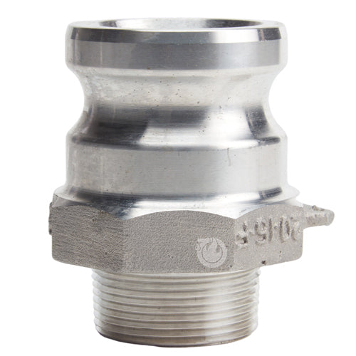 Aluminum 2" Male Camlock x 1 1/2" Male NPT (USA)