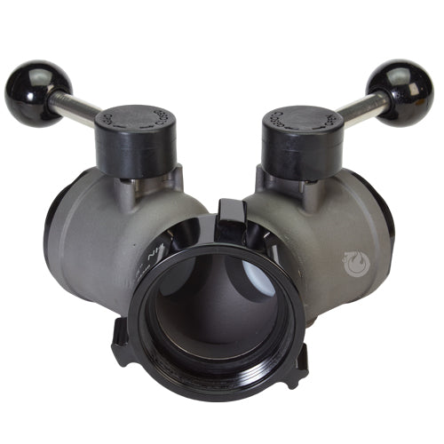 Aluminum 2 1/2" NH Inlet X (2) 1 1/2" NH Outlet