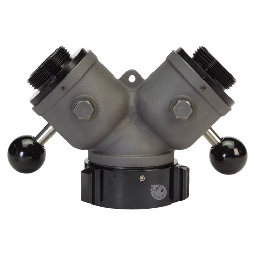 Aluminum 2 1/2" NH Inlet X (2) 1 1/2" NH Outlet