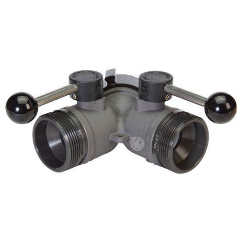 Aluminum 2 1/2" NH Inlet x (2) 2 1/2" NH Outlet