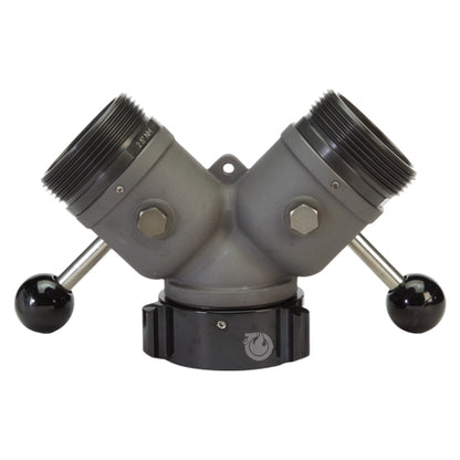 Aluminum 2 1/2" NH Inlet x (2) 2 1/2" NH Outlet