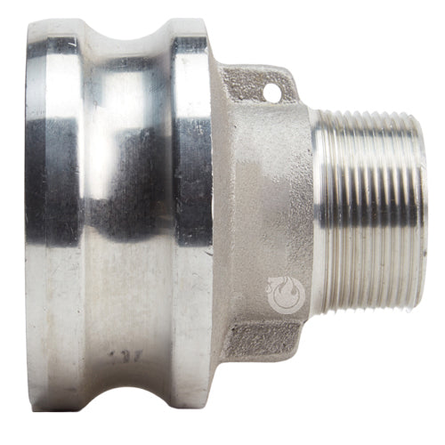 Aluminum 3" Male Camlock x 1 1/2" Male NPT
