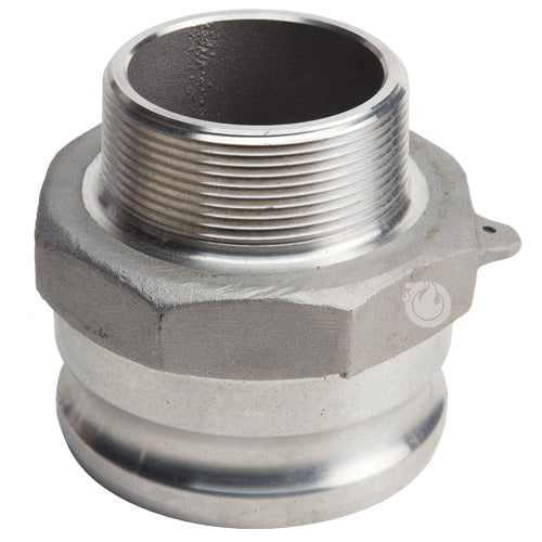 Aluminum 4" Male Camlock x 3" Male NPT (USA)